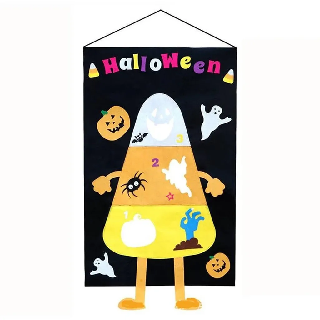 

COMPUDA Halloween Hanging Toss Game Halloween Bag Toss Games Halloween Games