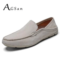 genuine leather loafers men driving shoes suede leather casual shoes handmade classic moccasins big size 47 46 men slip on flats