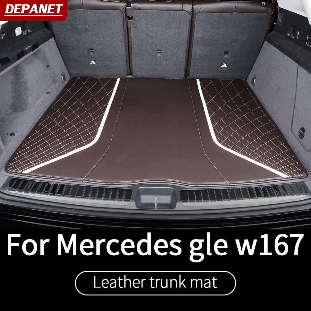 Кожаная облицовочная лента багажника для Mercedes gle w167 2020 350/amg 450 500e внешние