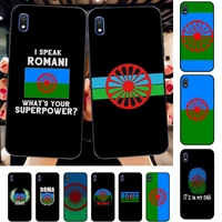 gypsy romani roma flag phone case for samsung a51 01 50 71 21s 70 31 40 30 10 20 s e 11 91 a7 a8 2018