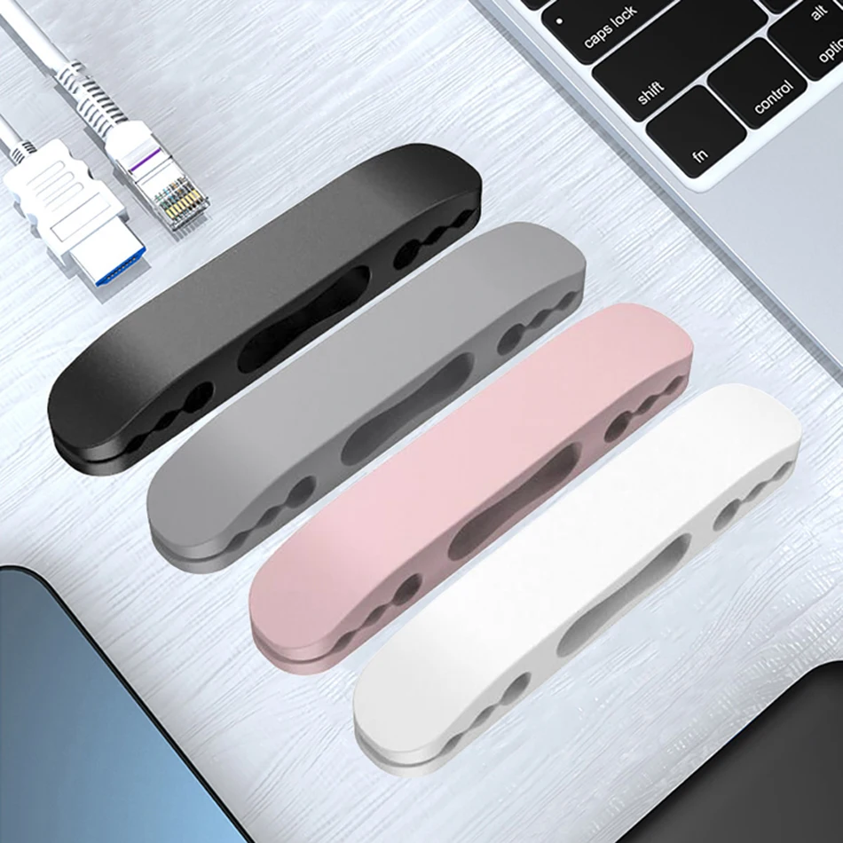magnetic cable organizer winder mouse wire desk wall holder earphone cord protector mobile phone usb data cables management clip free global shipping