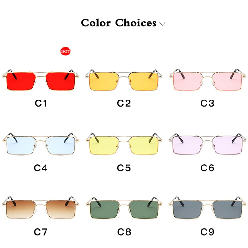 

European And American Trend New Fashion Sun Glasses Personality Double Beam Box Sunglasses Men And Women Marine Metal Sunglasses