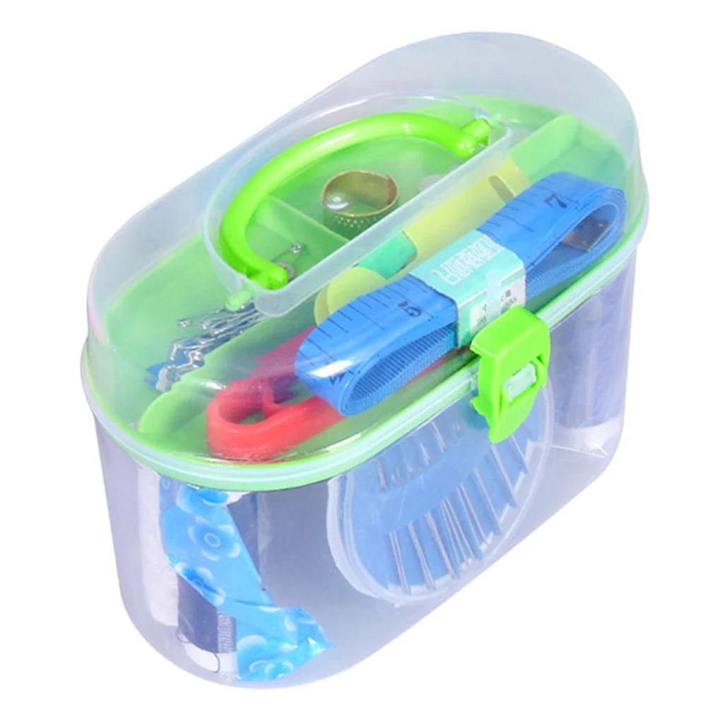 Большая швейная коробка набор бытовой портативный 10 шт мини инструмент нить