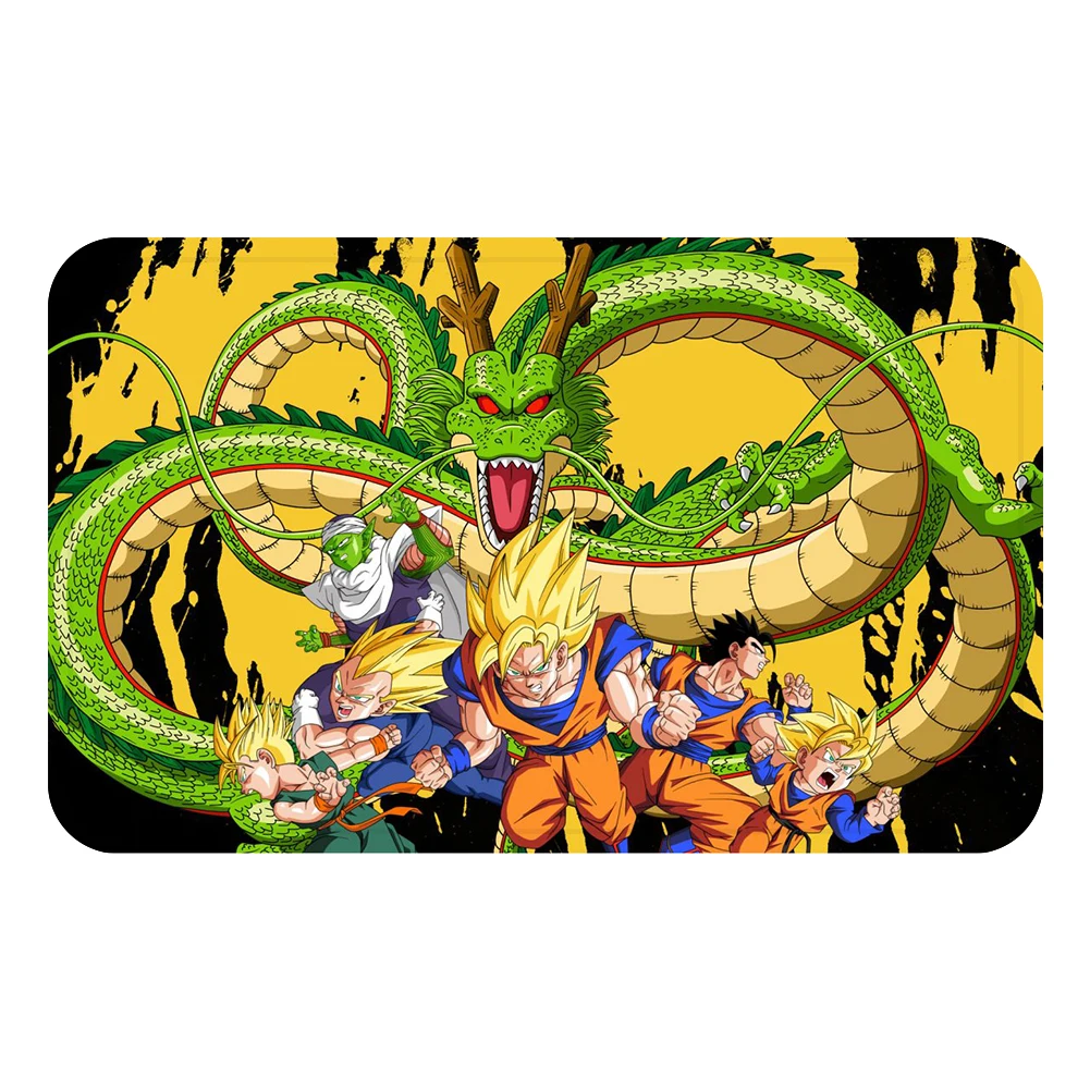 Сон Гоку мультфильм Dragon Ball коврик с рисунком из аниме коврик для ванной декоративные Противоскользящие коврики комната автомобиль пол бар ковры домашний декор для дверей подарок - Цвет: Белый