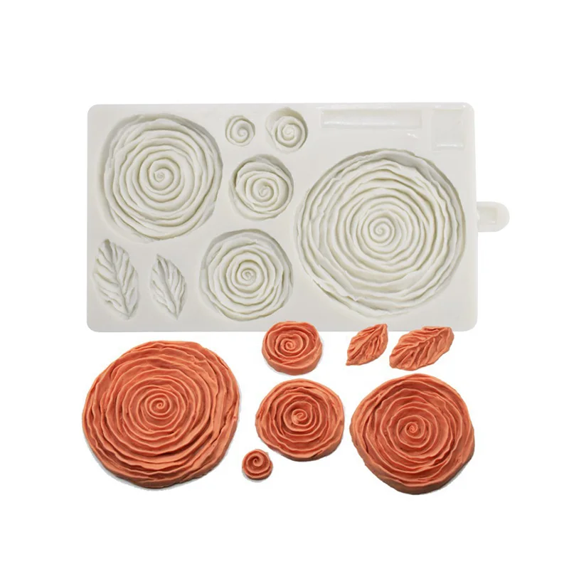 

Silicone Fondant Molds Portable Flowers Shape Chocolate Cake Decorating Mold Multi-function Cake Decor DIY Kitchen Baking Tools
