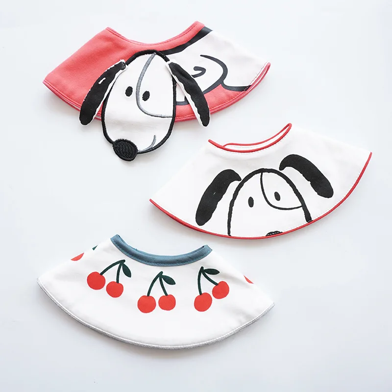 Ins Корейская версия 360 круглый вращающийся детский нагрудник хлопок Детский