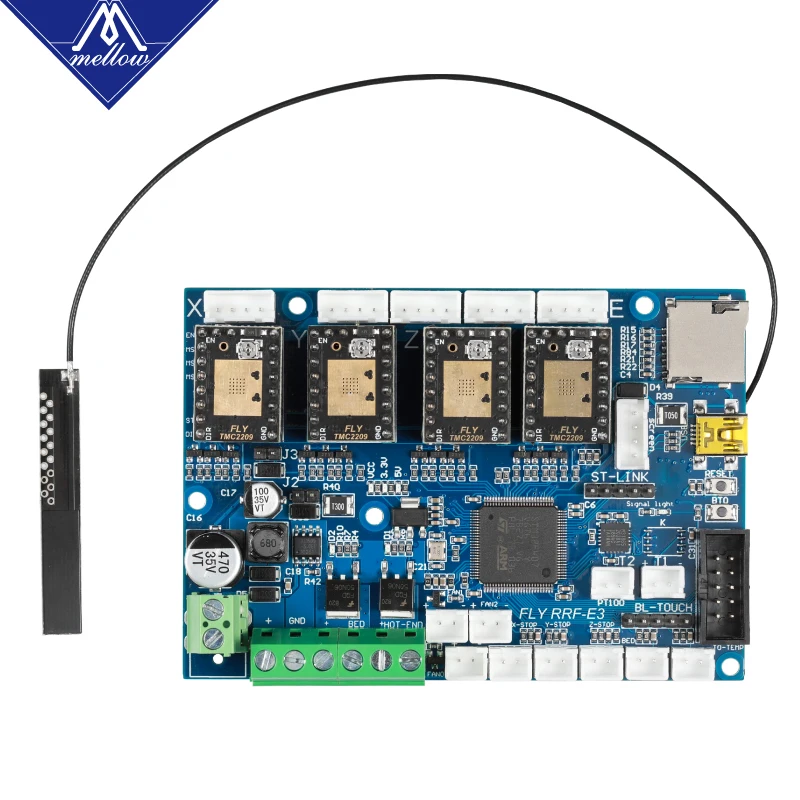 2021 Mellow FLY RRF E3 V1.0 Wifi 32 битная плата управления Reprap прошивка поддержка TMC2209 UART детали