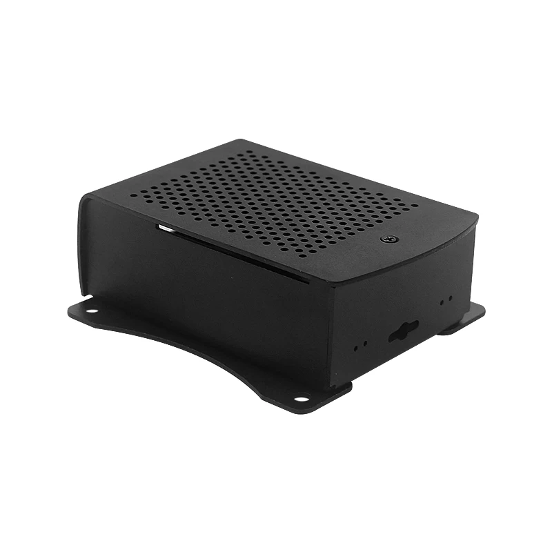Фото Чехол для Raspberry Pi 4 из алюминиевого сплава, футляр с подвесным кронштейном, поддержка вентилятора охлаждения, отвертка для Raspberry Pi 4, Модель B №3