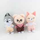 Новый милый сетчатый комбинезон для кавайных кукол 20 см, комплект одежды для кукол Kpop Star, детская одежда Skzoo, плюшевые аксессуары для одежды