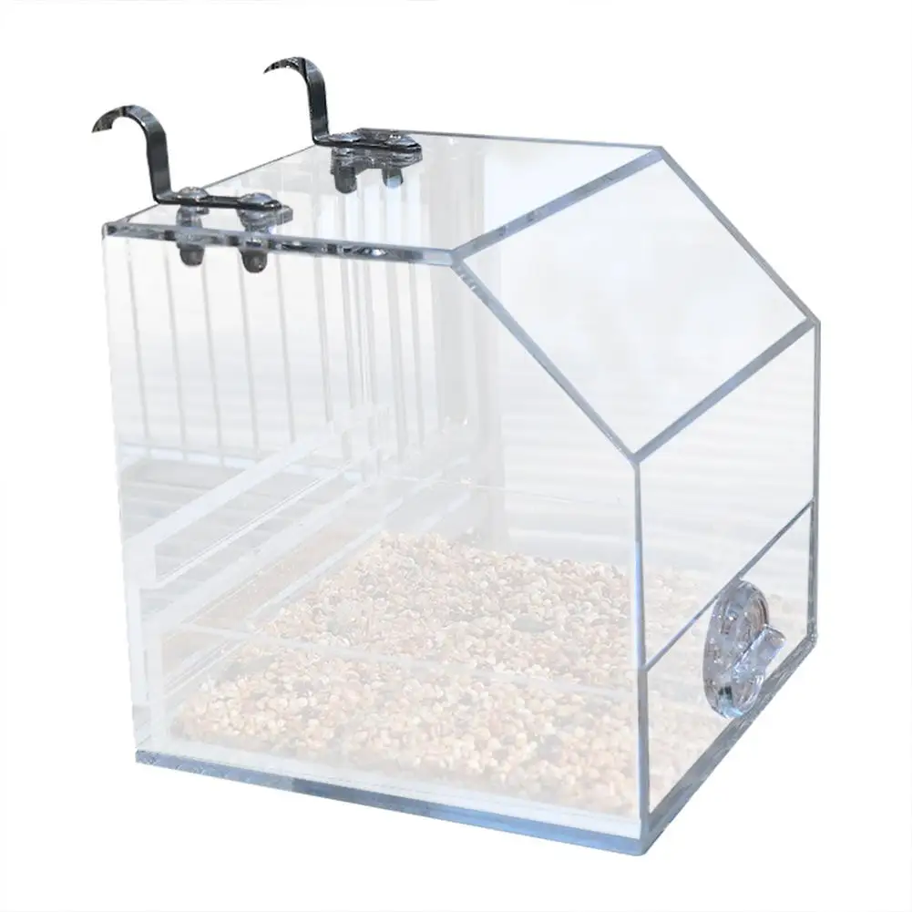 

Portable Bird Feeder Seed Catcher Tray Feeders Suspending Birds Food Dish For Cage For Lovebirds Cockatiels Canaries