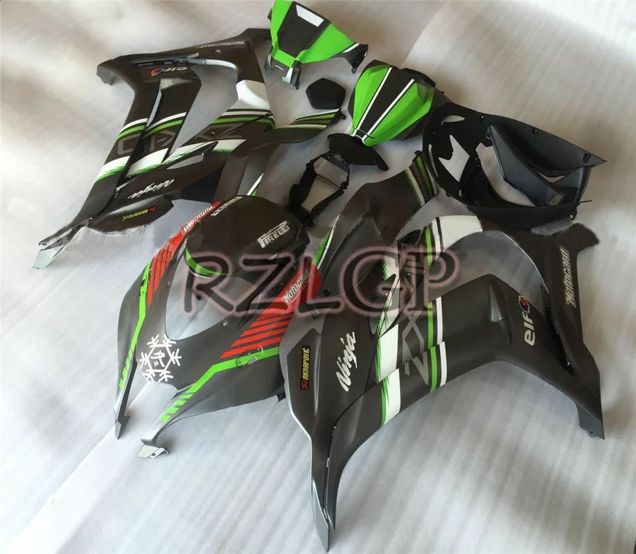 

Injection For KAWASAKI NINJA ZX-10R ZX1000 2016 2017 2018 2019 Matte Black Green 10R 1000 10 R ZX10R 16 17 18 19 Fairings