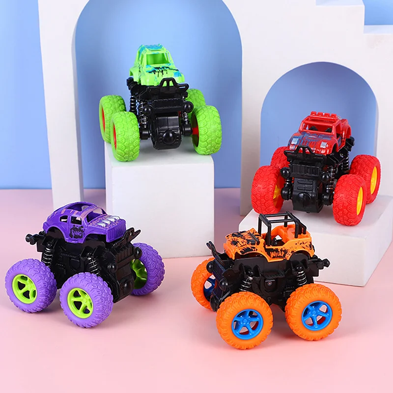 

Green Kids Truck Inertia SUV Friction Power Vehicles Baby Boys Super Blaze Car C Inertia 4WD Toy Children's Gift Toys