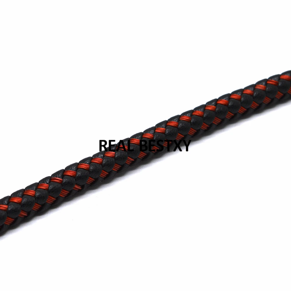 2 м/лот Кожаные Шнуры с ремешками из нержавеющей стали размером около 6*5 5 мм для