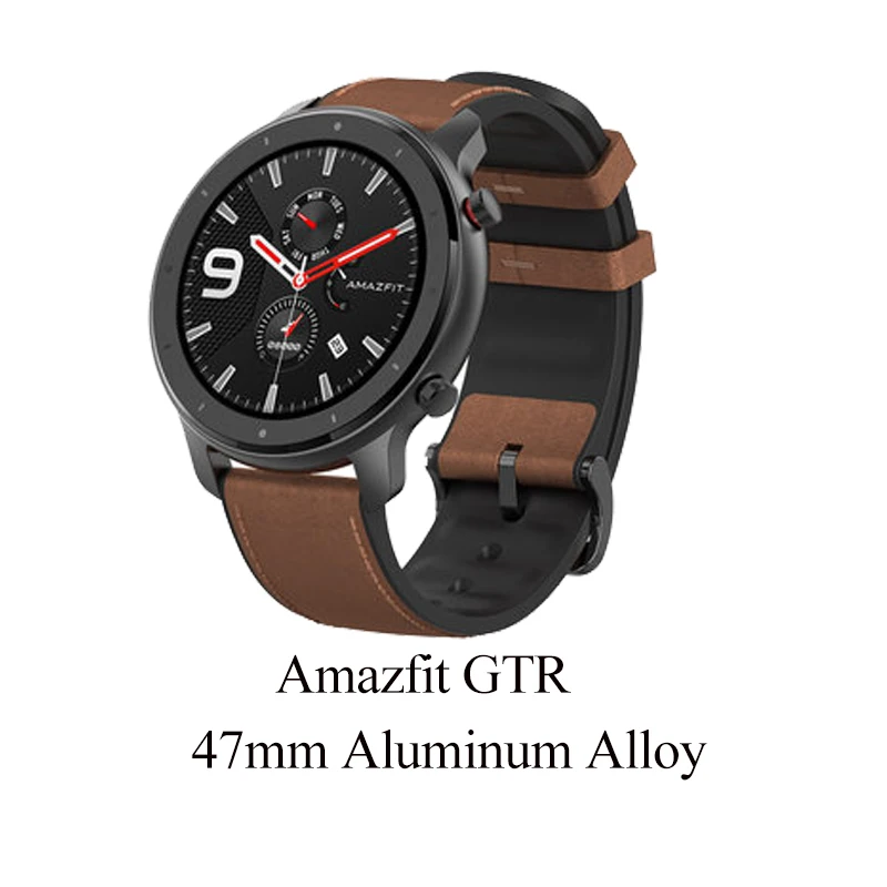 47mm Aluminum Alloy Глобальная версия Amazfit GTR 47 мм Смарт часы Бег Плавание Спорт Здоровье сердечного ритма Smartwatch 24 дня батарея gps - Цвет: 47mm Aluminum Alloy