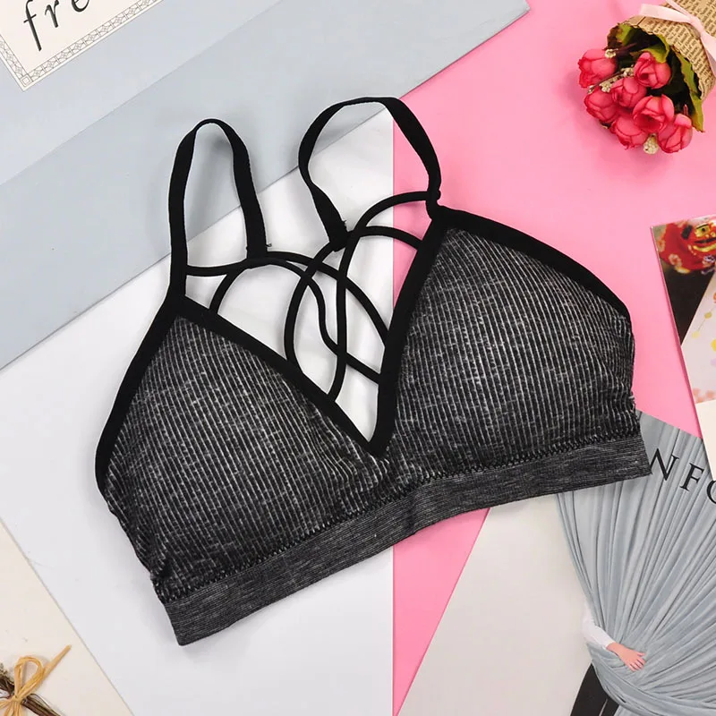 Women Padded Bra Shockproof Bralette Breathable Athletic Fitness Running Vest Skin-friendly Tops Gym Shirt | Женская одежда