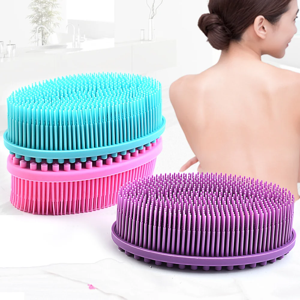 

1pc Baby Soft Silicone Head Body Scalp Massage Brush Comb Shampoo Hair Washing Comb Shower Exfoliating Bath Spa Massage Brush