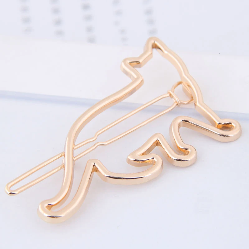 Женские заколки-пряжки для волос простые золотистые и Серебристые в Корейском