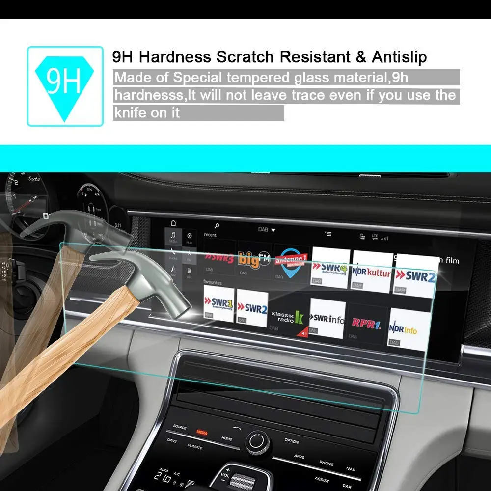 Защитная пленка для экрана навигатора Benz A45 2014 7 дюймов 150x90 мм закаленное стекло