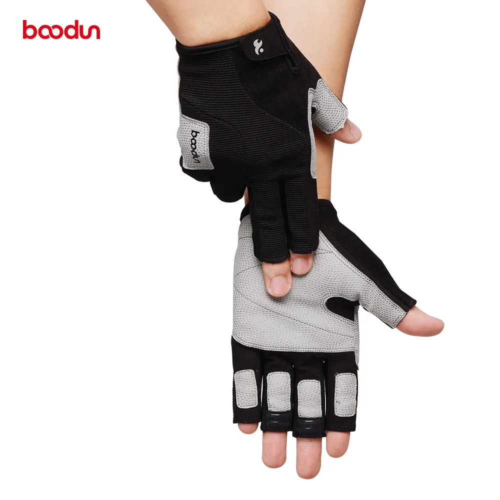 BOODUN Pro летние мужские и женские походные перчатки полупальцевые дышащие