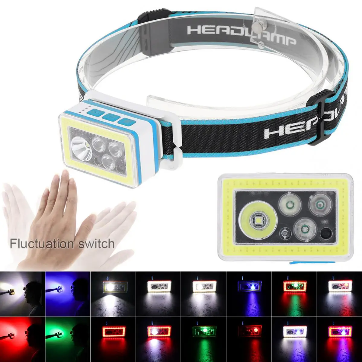 

Sensor Headlamp Fishing Headlights Flashlight Outdoor Body Motion Sensor Led Bulbs Camping Cycling Head Light Portable Mini
