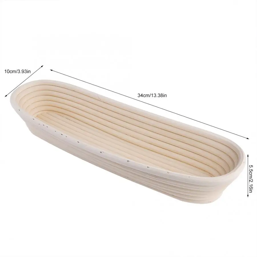 Корзина из натурального ротанга для брожения загородный багет французские