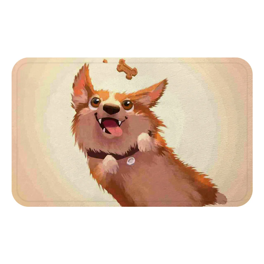 Мультяшный коврик для домашних питомцев America Corgi Dog декоративный