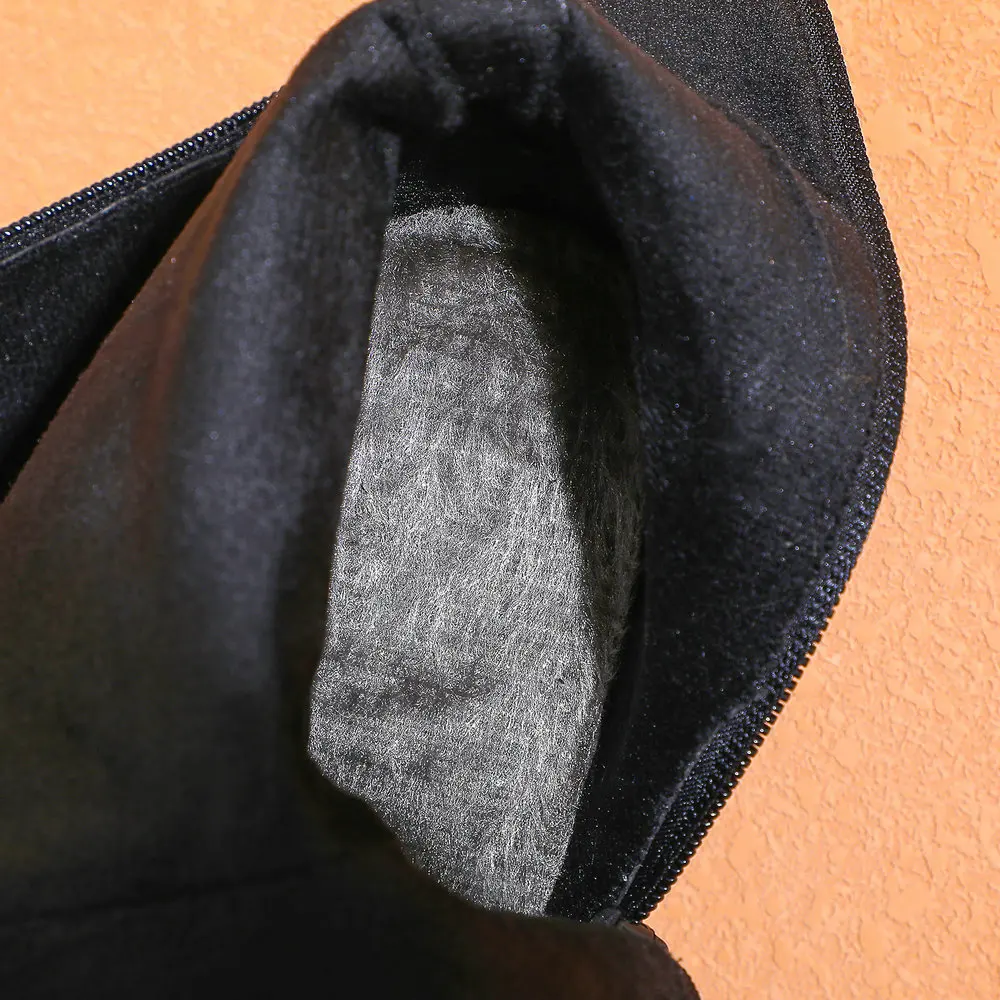 Autumn Winter Patent Leather Boots Fashion Long Shoes Round Toe Platform Thick Heel Ladies Party Wear Green Yellow Lavender Blue