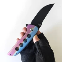 chung kui folding knives dragon scale hokkaido flipper titanium handle sharp m390 blade outdoor camping tactical tool pocket edc