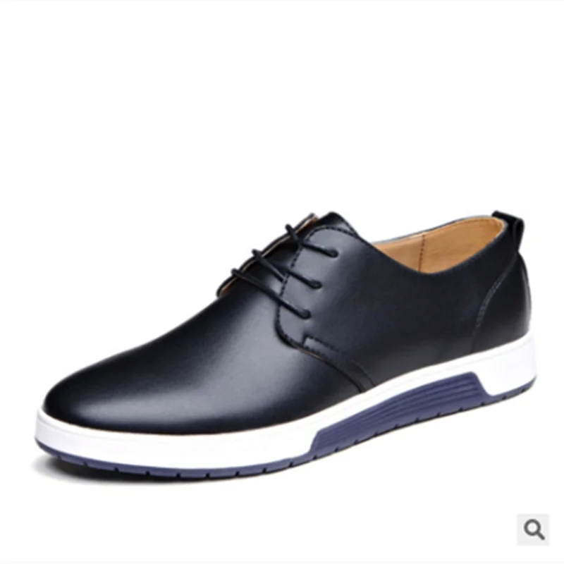 Мужские туфли оксфорды для досуга мягкая кожа микрофибра круглый носок летняя