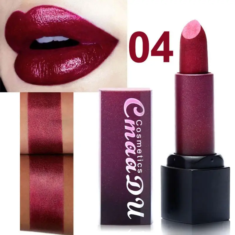Metal Color Matt Lipstick Sexy Big Lip Nude Long Lasting Make Up Waterproof Shimmer Tint Cosmetics Makeup TSLM1 |