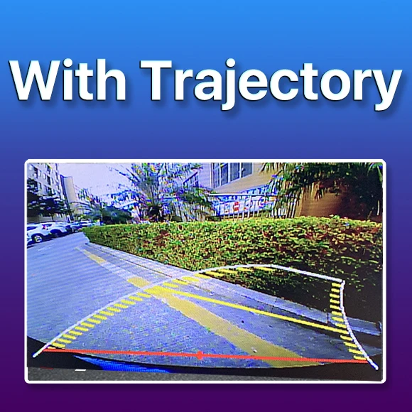Trajectory Camera HD динамическая траектория парковки линия заднего вида багажник ручка камера для Audi A4 A6 VW Passat Golf Touran Jetta Touareg Sharan - Название цвета: Trajectory Camera
