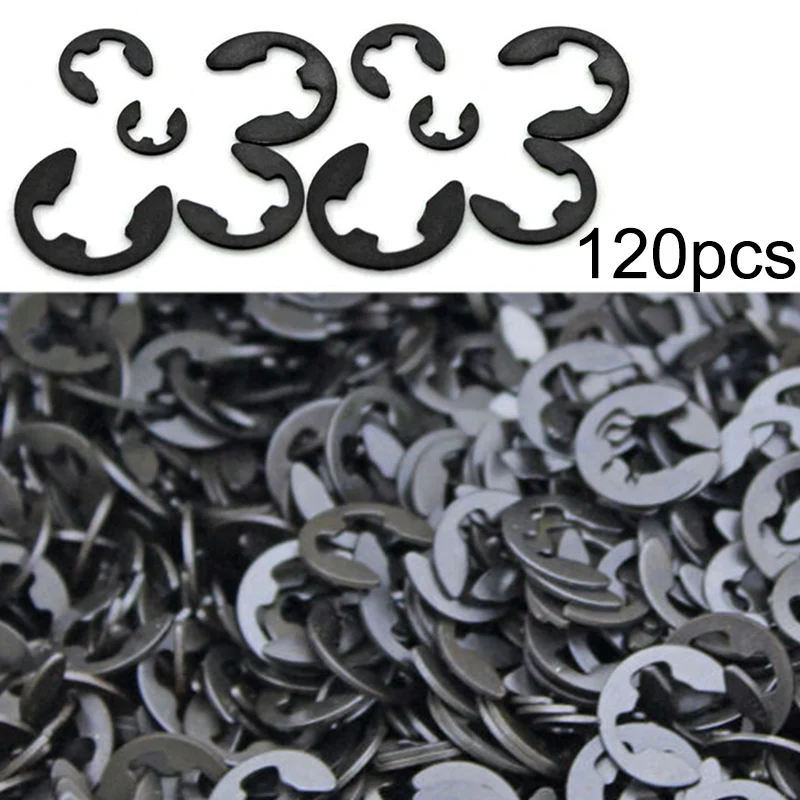 120 шт. внешний пружинный зажим e-зажим и удерживающее кольцо электронные зажимы