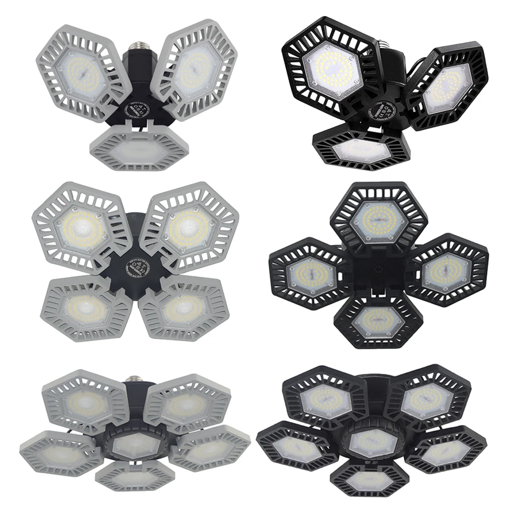

Folding Deformable LED Garage Ceiling Lighting Lights Bulb E27 for Warehouse