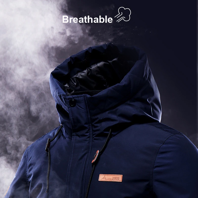 2019 New Men Winter USB heating Jacket Hiking Camping Fish Ski Outdoor Windproof Waterproof Male Windbreaker Coat 8XL | Спорт и