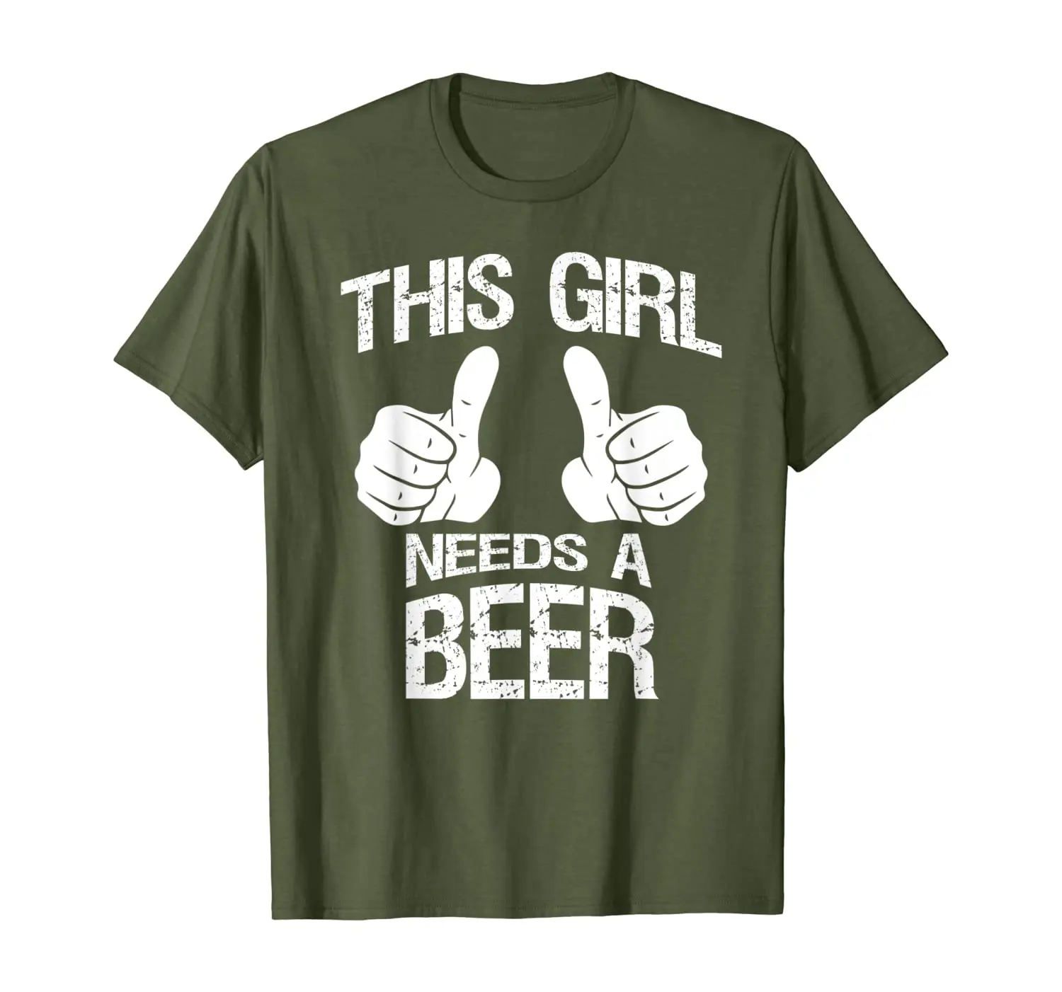 

This Girl Needs a Beer Women Ladies Drinking T-Shirt