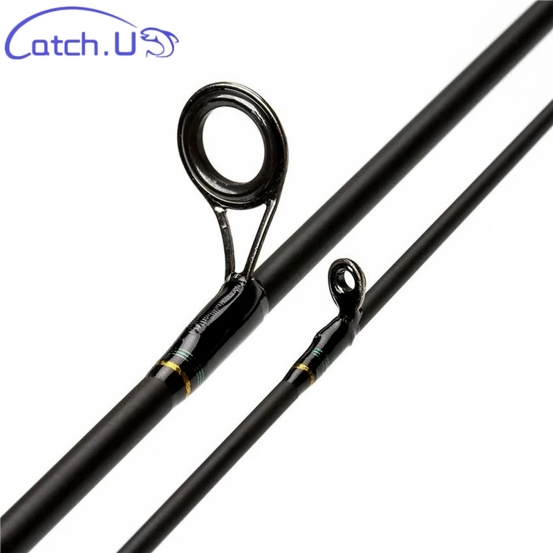 Удочка карбоновая рыболовная с двумя наконечниками класс спиннинга UL/L Lake вес