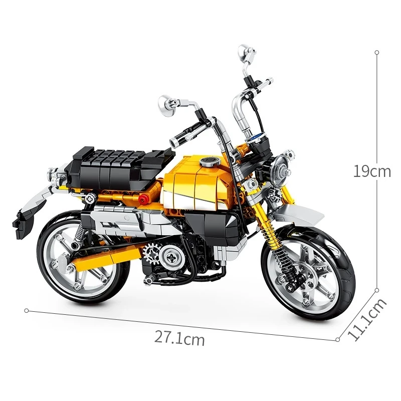 SEMBO 701605 Honda Мотоцикл серии механический мотоцикл модульный строительные блоки