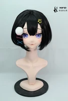 nfd034customize full head with lock cute femalegirl japanese animego character kig cosplay kigurumi mask crossdress doll