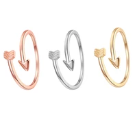 3pcs stainless steel adjustable toe rings for women 14mm personalized arrow summer womens mens beach toe rings stackable