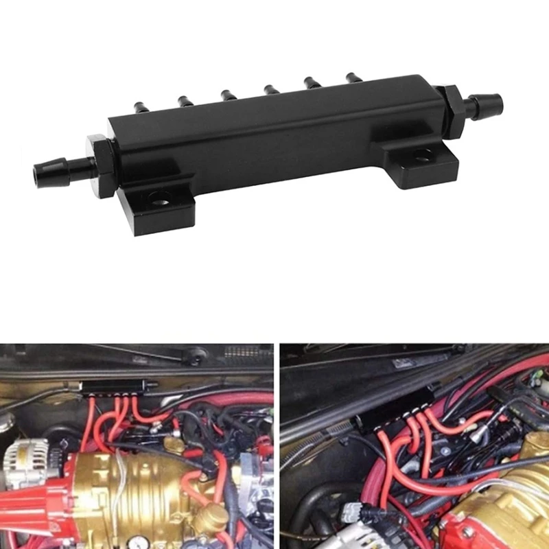 Vacuum Block Intake 6 Port Manifold Kit Fuel Wastegate Turbo Boost 1/8 NPT for Racing | Автомобили и мотоциклы