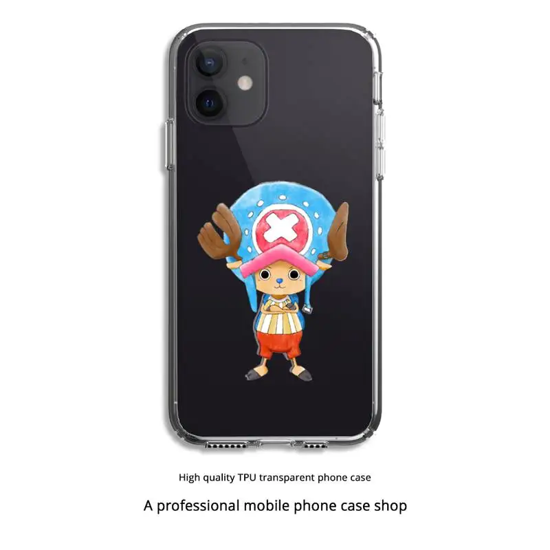 

ONEPIECE Phone Case Clear Cover For Iphone 5 6 7 8 11 12 Plus XR X XS SE2020 11/12PRO Max Transparent Cases