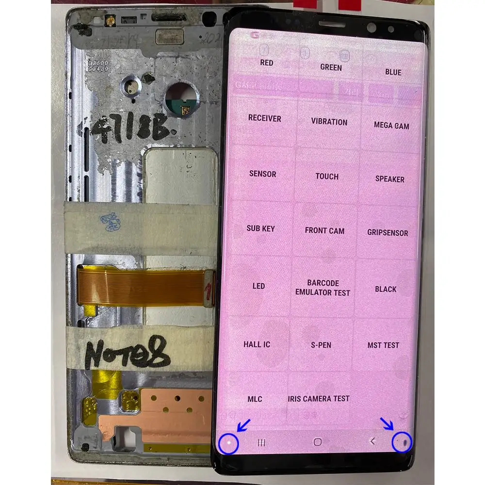 ЖК-дисплей Note 8 для Samsung Galaxy N950 N950F дефект Оригинальный сенсорный экран дигитайзер