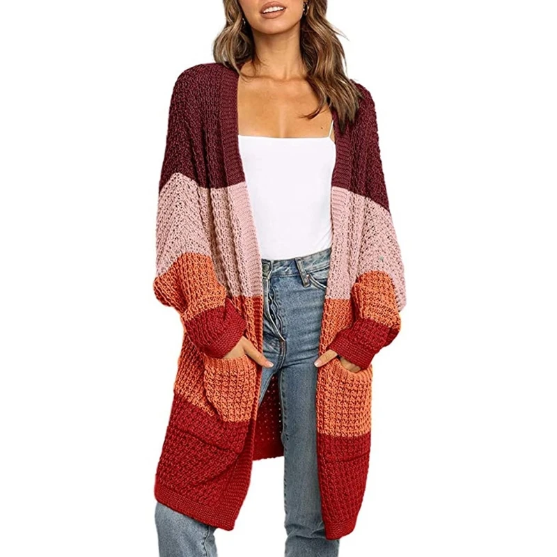 Женский длинный кардиган с рукавами летучая мышь| |