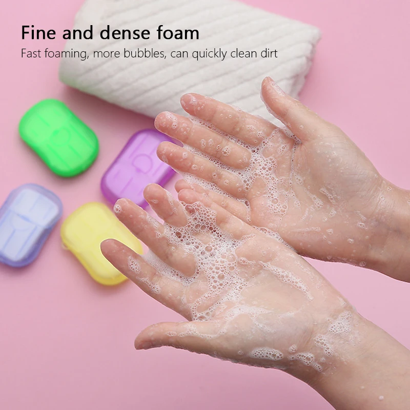Easy Washing Hand Disinfecting Soap Paper Bath Flakes Mini Cleaning Travel Convenient Disposable Scented Slice Home | Дом и сад