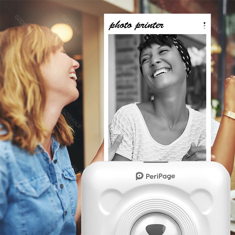 

PeriPage Mini Portable Thermal Printer Paper Photo Pocket Thermal Printer 58 mm Printing Wireless Bluetooth Android IOS Printers
