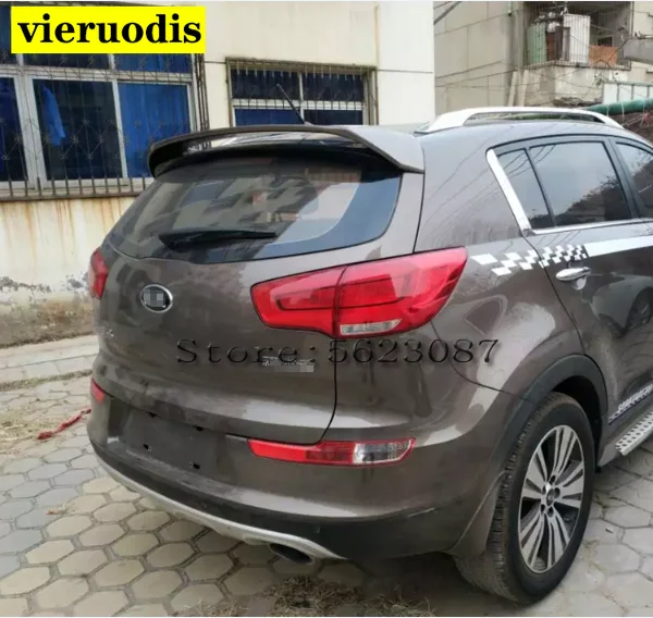 

Для Kia Sportage R 2011 2012 2013 2014 2015 Авто ABS Пластиковый материал Неокрашенный праймер цвет задний Багажник крыло задний спойлер на крышу