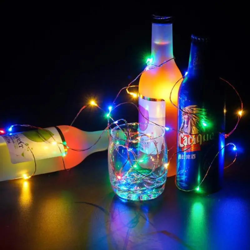 

2/3/5m LED String Light Long Life Babysbreath Romantic Aestheticism Copper Wire Fairy Garlands Bottle Stopper Xmas New Year