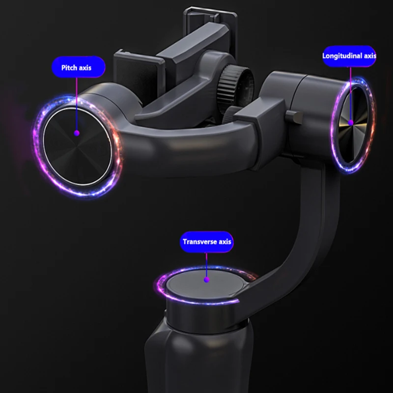 NULIER мобильный телефон Gimbal Smart трехосевой стабилизатор Anti-Shake Портативная