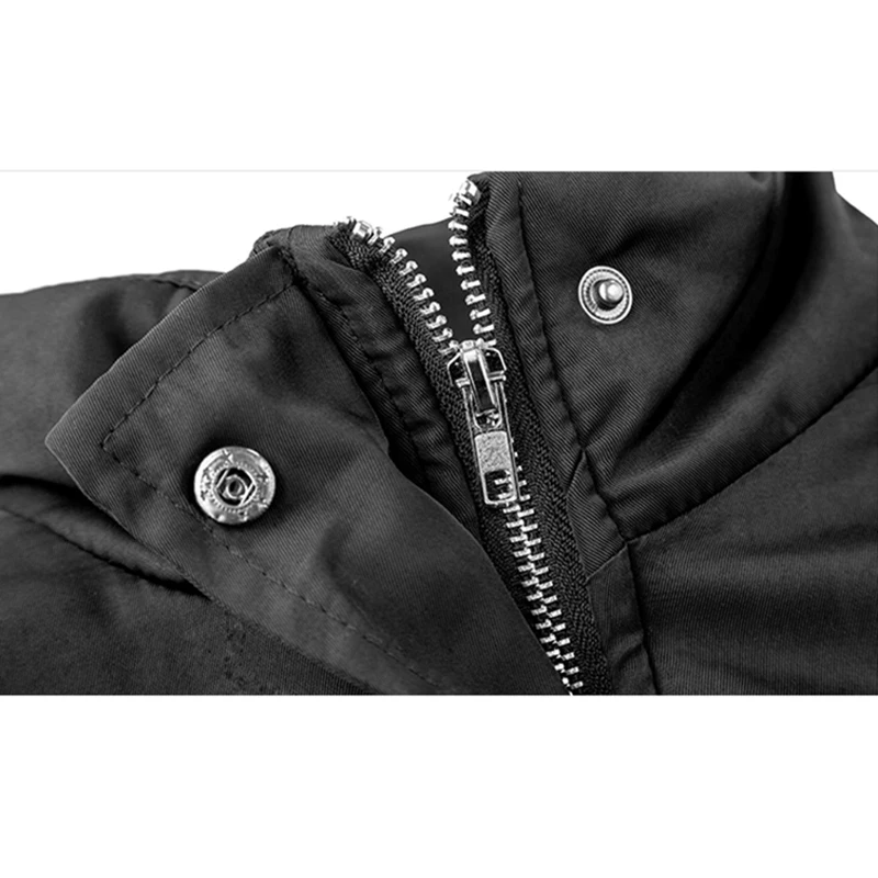 Многофункциональная Толстая мужская куртка с лентами парка Techwear зимняя в стиле