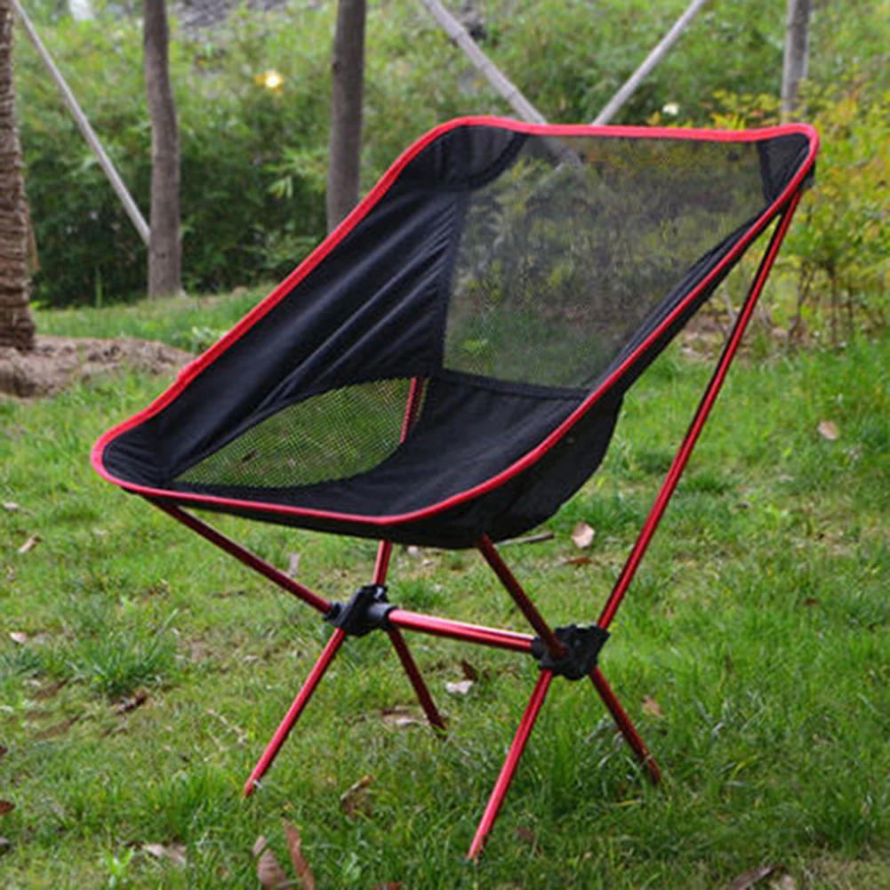 

Ultralight Folding Chair High Load Travel Outdoor Camping Picnic Moon Chair Portable Fishing Beach Garden Leisure Backrest Seat